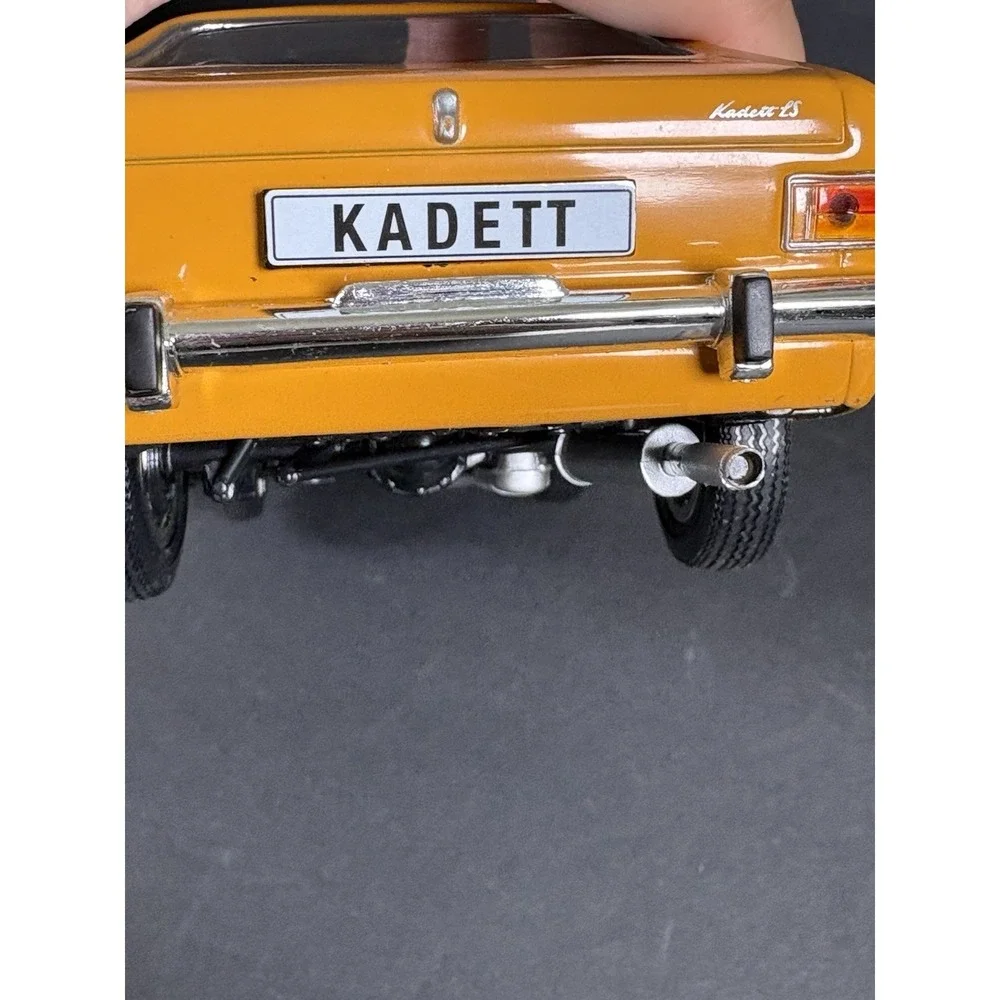Revell Opel Kadett LS Coupe 1:18 Diecast Model Car Yellow w/ Box Display Base